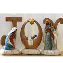 Load image into Gallery viewer, JOY Nativity Set | Display Decoration
