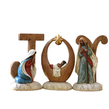 Load image into Gallery viewer, JOY Nativity Set | Display Decoration - Pre Order for delivery in March
