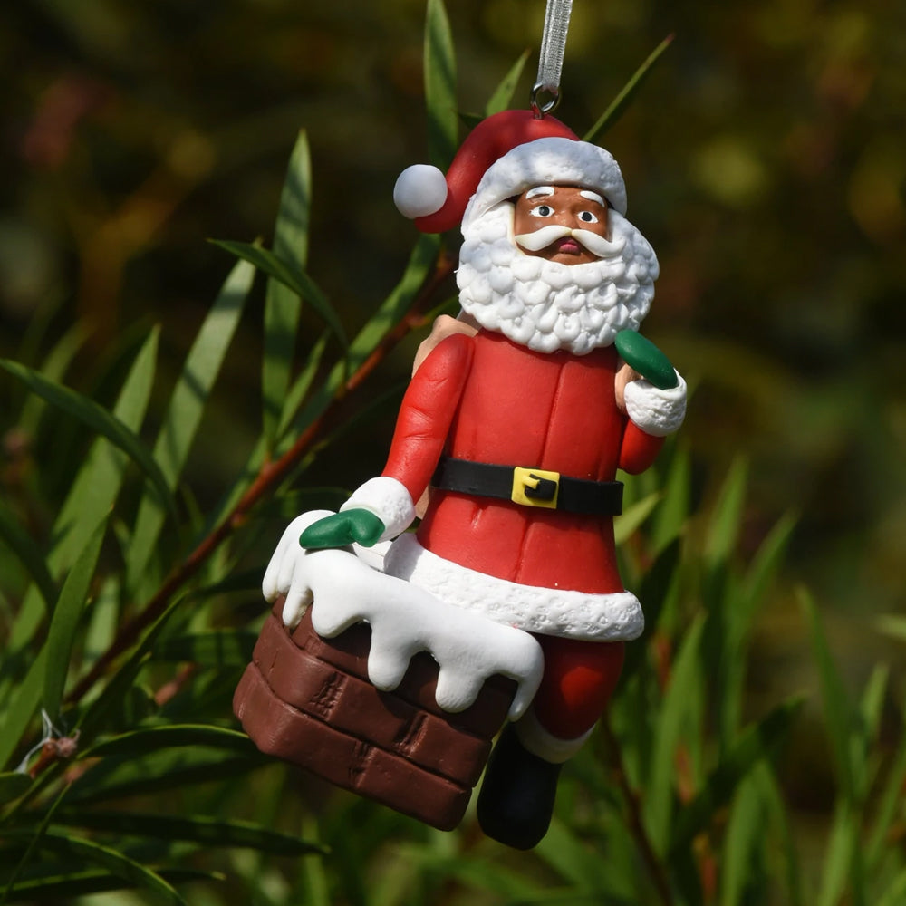 March Muses | Pops Christmas Chimney | Tree Decoration | Black Santa
