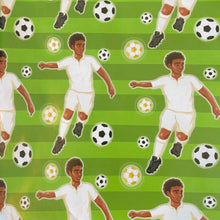 Load image into Gallery viewer, Footballer Gift Wrap &amp; Tag Set
