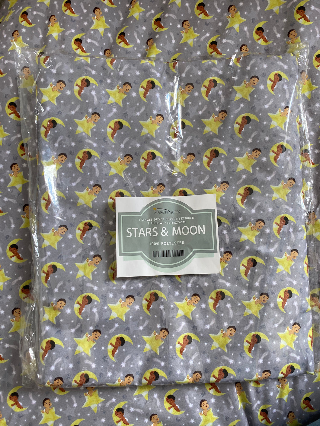 Star And Moon Bed Duvet Set
