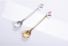 Load image into Gallery viewer, Dessert Spoons with Santa Pendant
