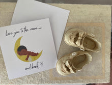 Load image into Gallery viewer, Moon Baby Greeting Card
